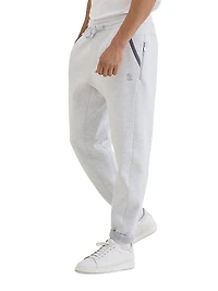 Sea Island Cotton French Terry Double Cloth Trousers