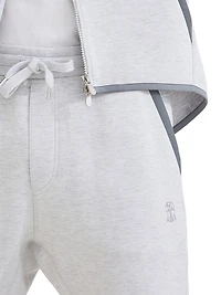 Sea Island Cotton French Terry Double Cloth Trousers