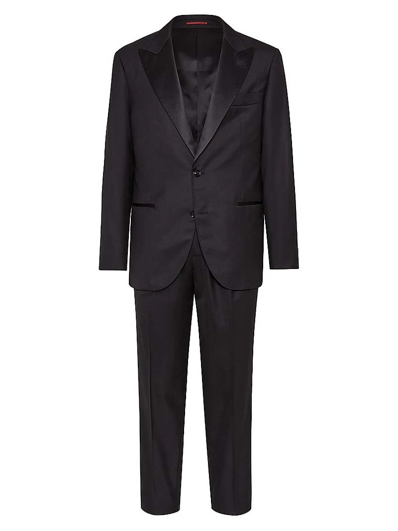 Tuxedo with Peak Lapel Jacket and Pleated Trousers