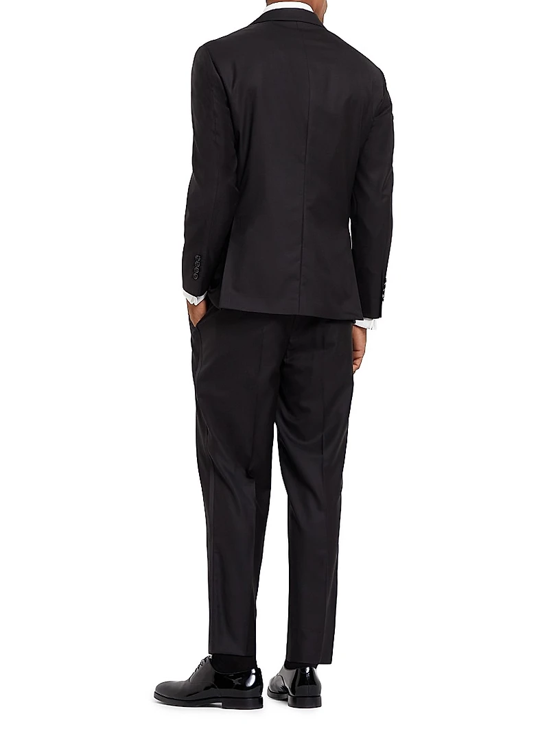 Tuxedo with Peak Lapel Jacket and Pleated Trousers