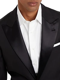 Tuxedo with Peak Lapel Jacket and Pleated Trousers