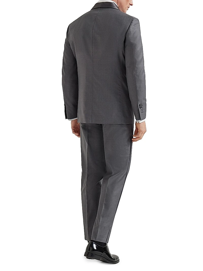 Tuxedo with Shawl Lapel Jacket and Pleated Trousers