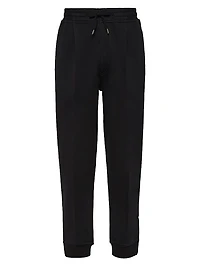 French Terry Double Cloth Trousers with Crête Detail