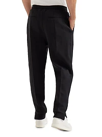 French Terry Double Cloth Trousers with Crête Detail