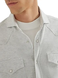 Cotton Piqué Western Shirt