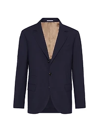 Super 150s Lightweight Wool and Silk Blazer