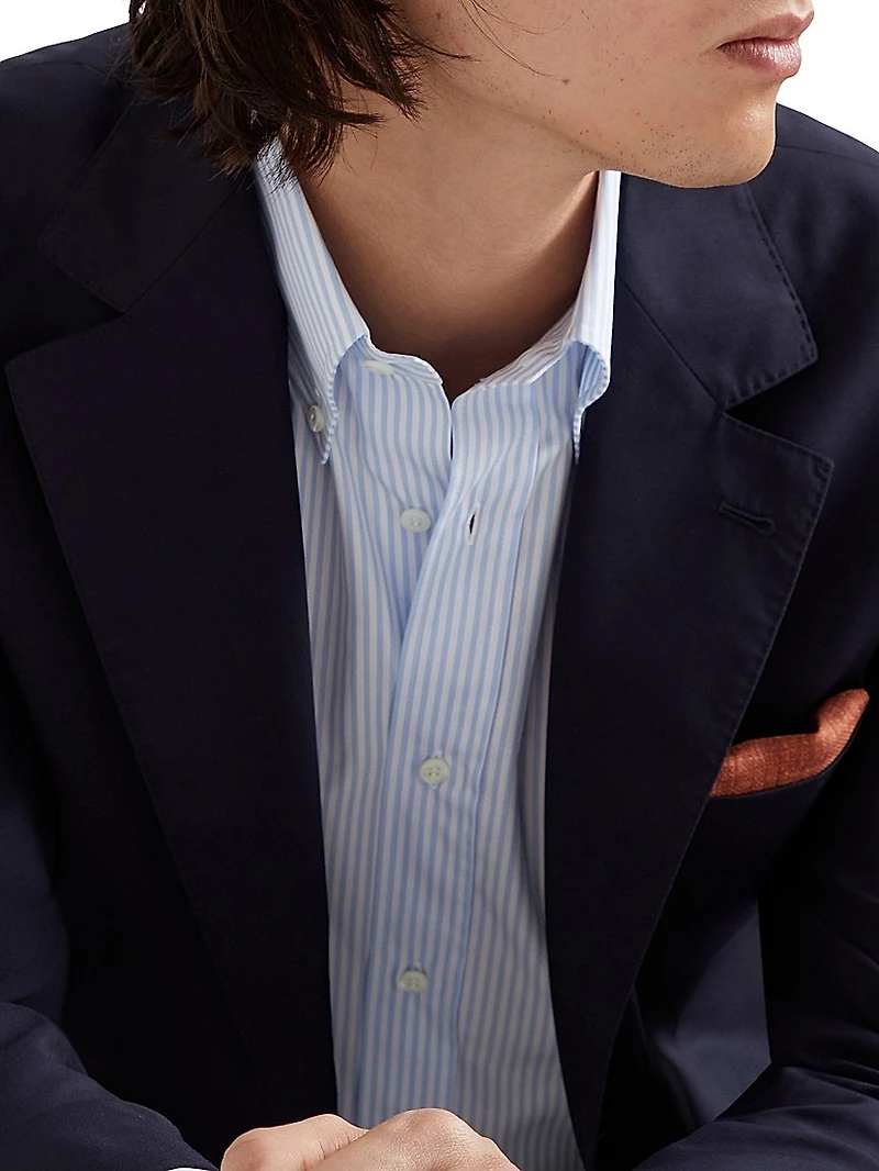 Super 150s Lightweight Wool and Silk Blazer