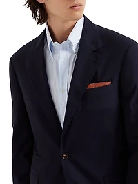 Super 150s Lightweight Wool and Silk Blazer