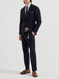 Super 150s Lightweight Wool and Silk Blazer