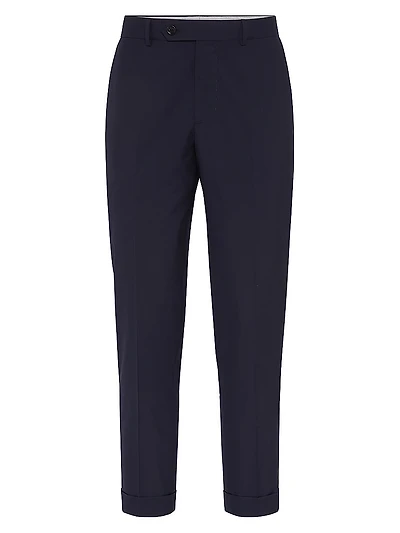 Super 150s Lightweight Virgin Wool and Silk Trousers