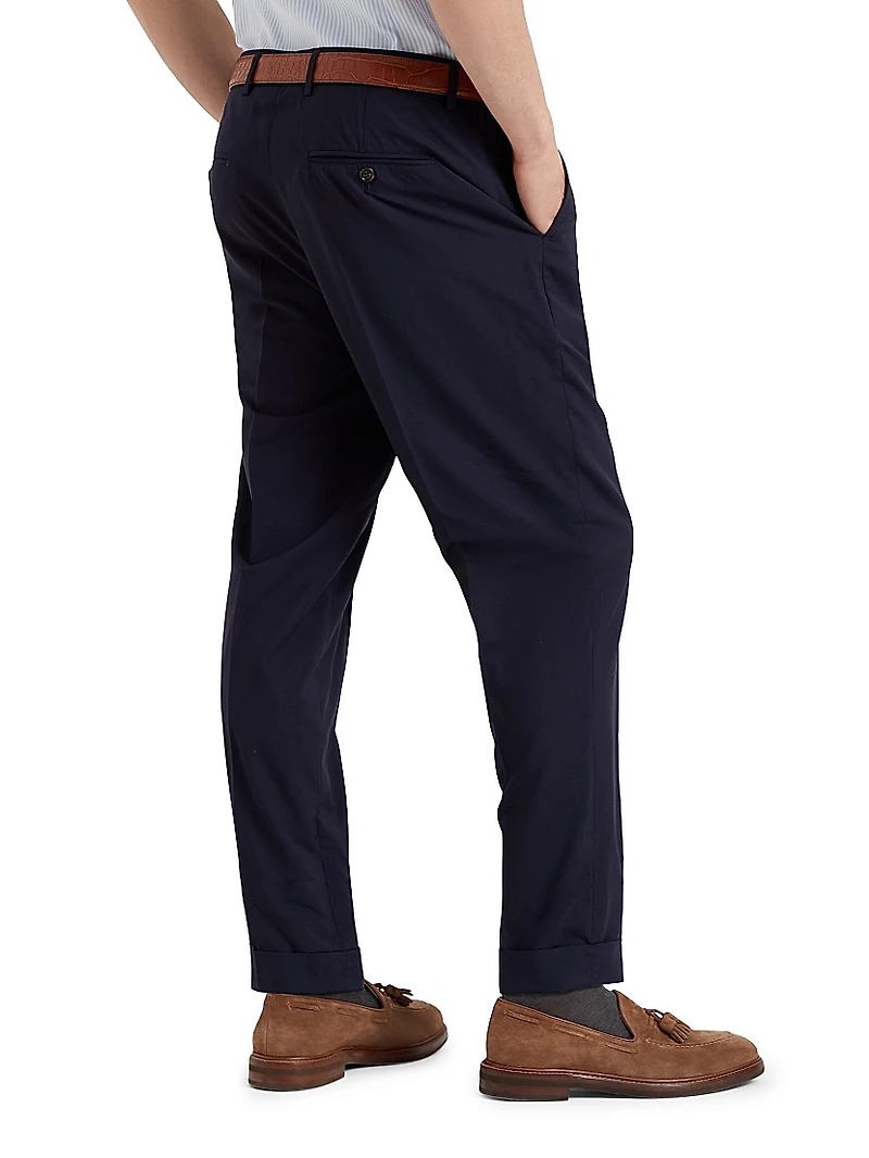 Super 150s Lightweight Virgin Wool and Silk Trousers