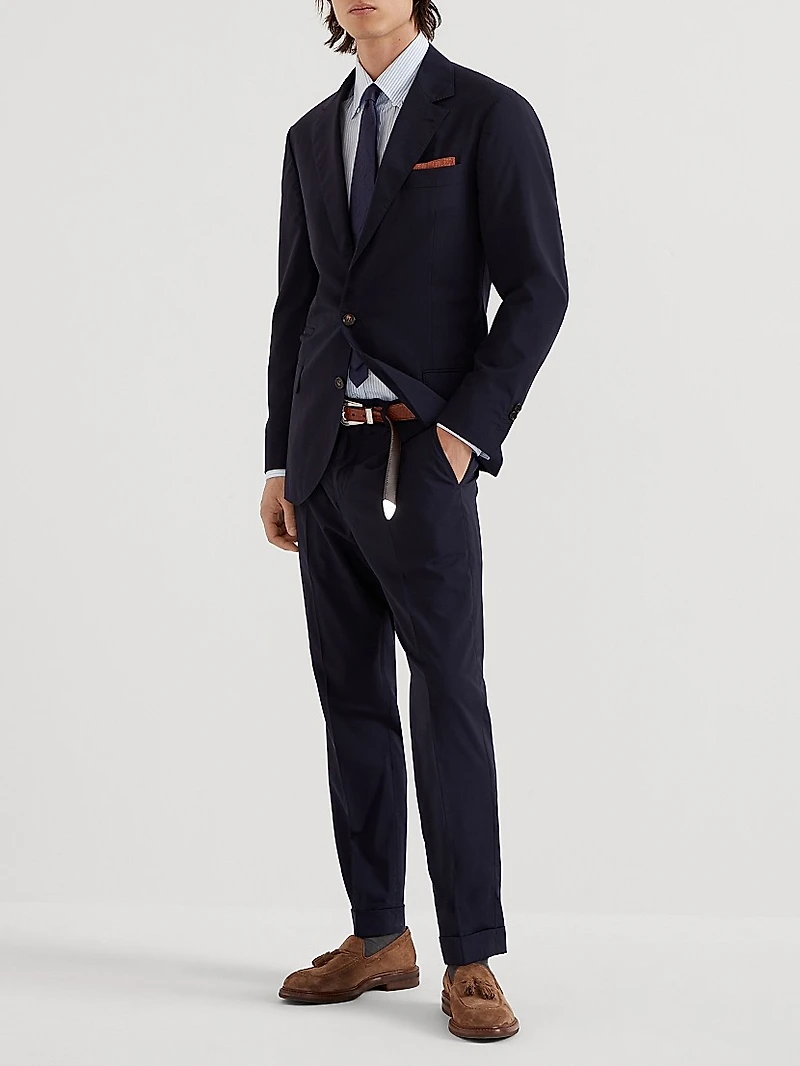 Super 150s Lightweight Virgin Wool and Silk Trousers