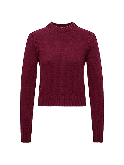 Crew Neck Sweater Wool and Cashmere
