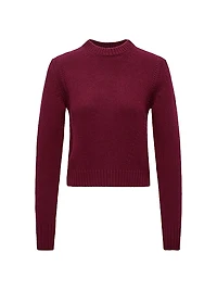 Crew Neck Sweater Wool and Cashmere
