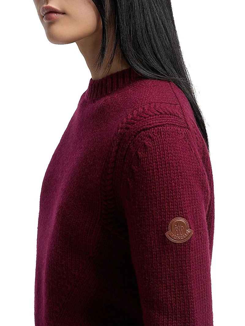 Crew Neck Sweater Wool and Cashmere