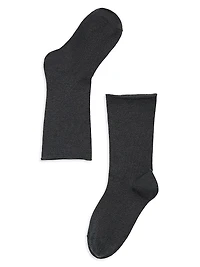 Cashmere and Silk Sparkling Knit Socks