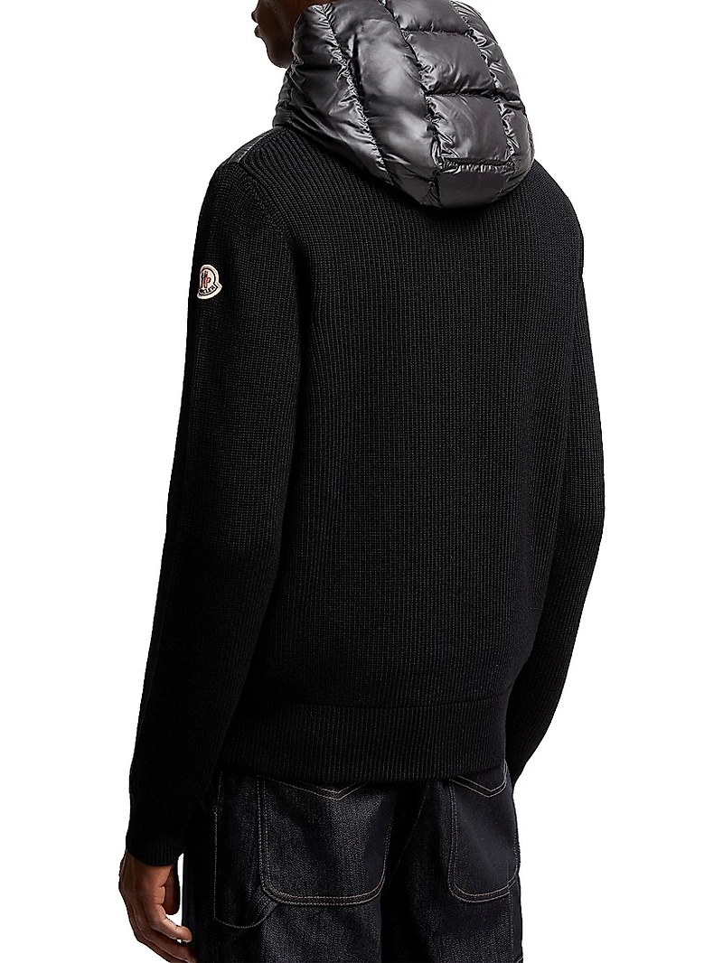 Down-Filled Hoodie Wool