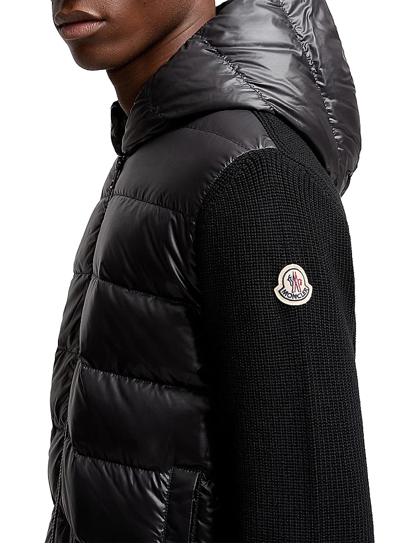 Down-Filled Hoodie Wool