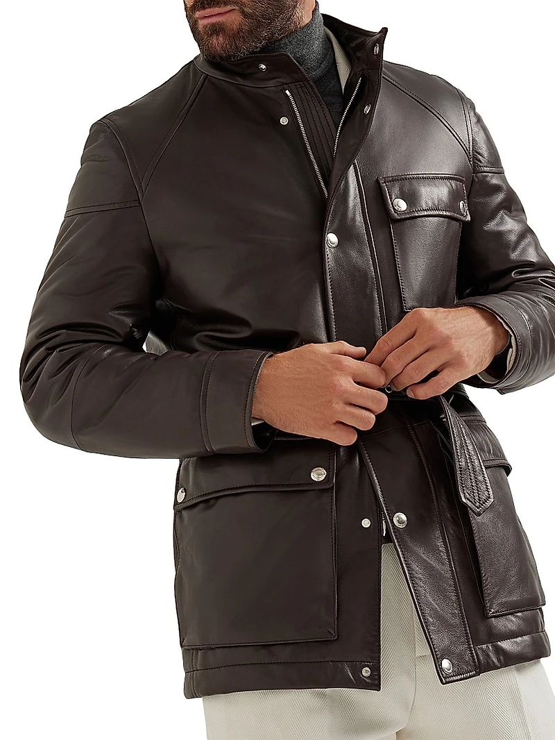 Nappa Leather Safari Jacket