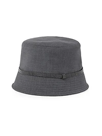 Tropical Luxury Wool Bucket Hat with Shiny Band