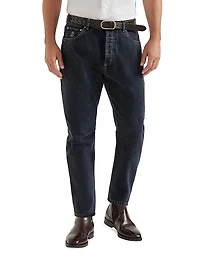 Shadow Denim Leisure Fit Five Pocket Jeans