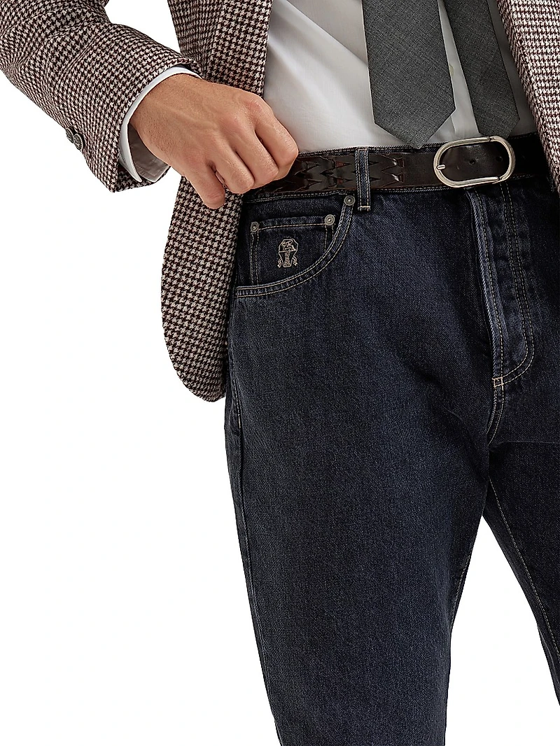 Shadow Denim Leisure Fit Five Pocket Jeans