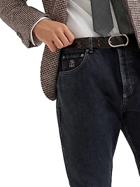 Shadow Denim Leisure Fit Five Pocket Jeans