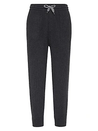 Cashmere English Rib Knit Joggers