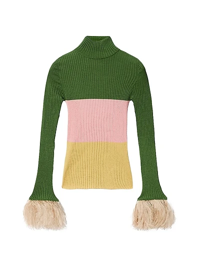 High Kick Top with Feathers