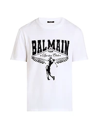 Flock Logo Cotton T-Shirt