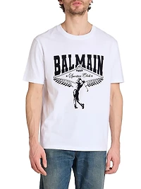 Flock Logo Cotton T-Shirt