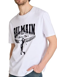 Flock Logo Cotton T-Shirt