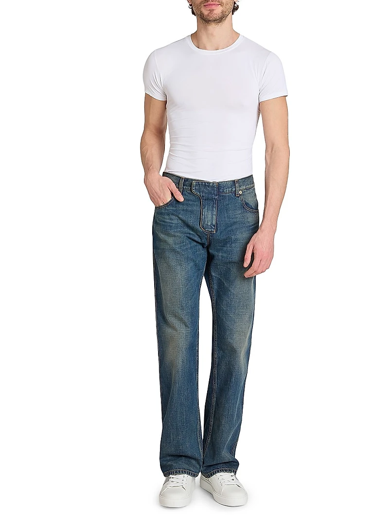 Low-Rise Straight-Fit Jeans