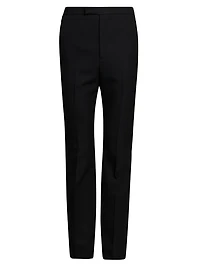 Wool Slim Bootcut Trousers