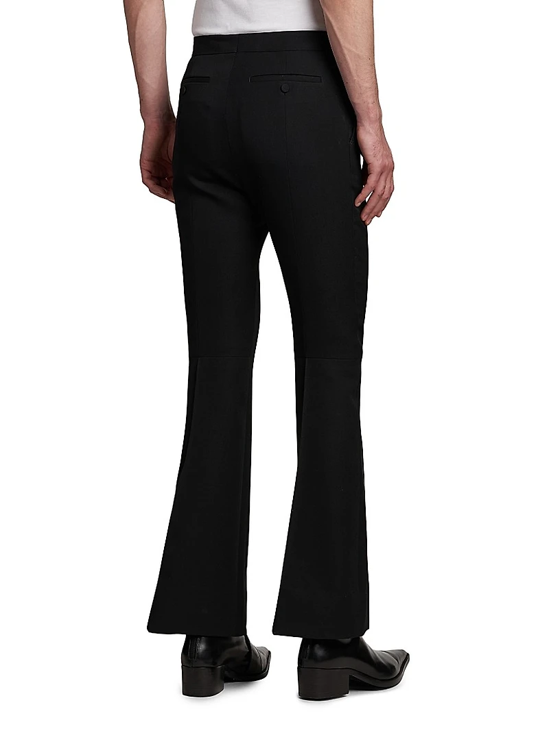 Wool Slim Bootcut Trousers