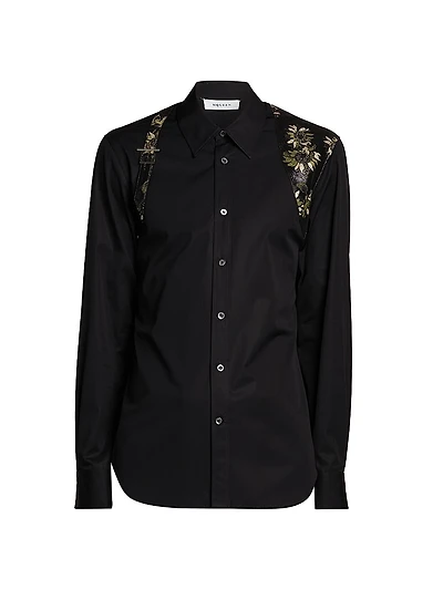Floral Jacquard Harness Shirt