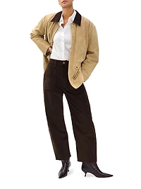 Charlie Corduroy Barrel-Leg Pants
