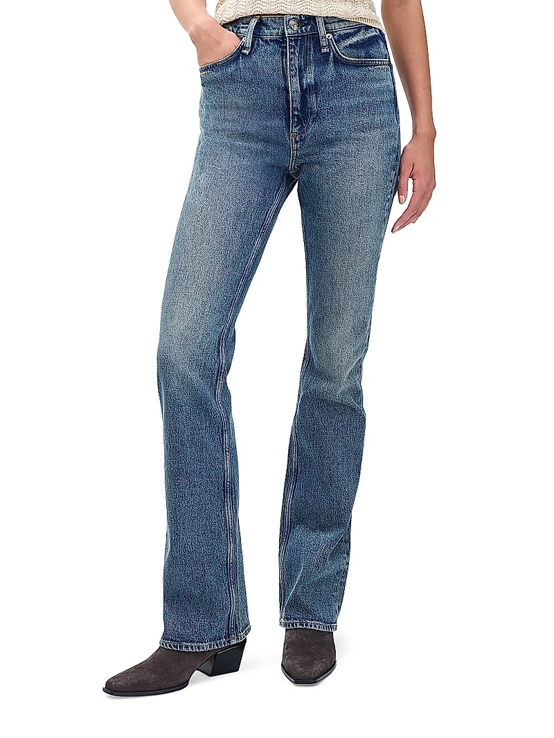 Peyton High-Rise Stretch Boot-Cut Jeans