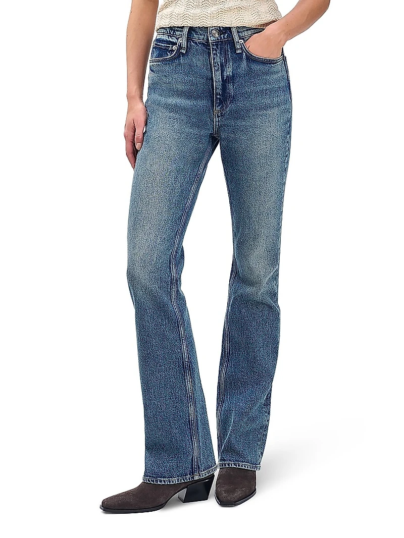 Peyton High-Rise Stretch Boot-Cut Jeans