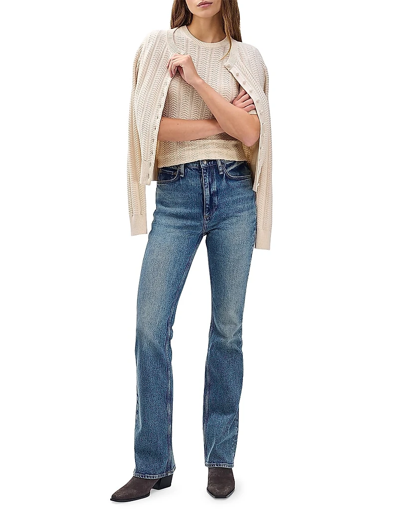 Peyton High-Rise Stretch Boot-Cut Jeans