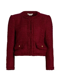 Landon Tweed Crop Jacket