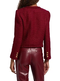 Landon Tweed Crop Jacket