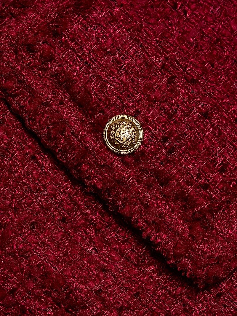 Landon Tweed Crop Jacket
