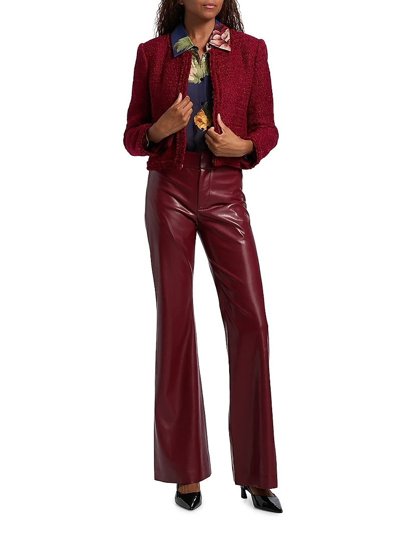 Landon Tweed Crop Jacket