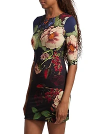 Delora Floral Sheath Minidress