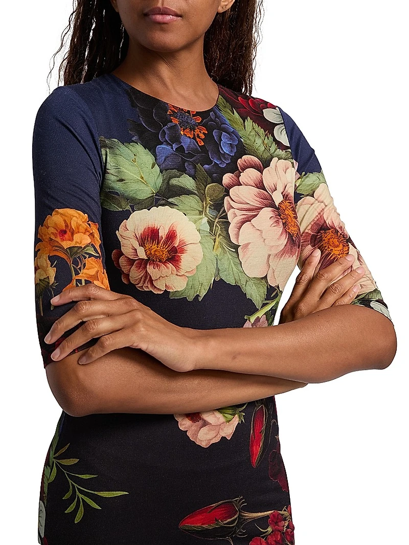 Delora Floral Sheath Minidress