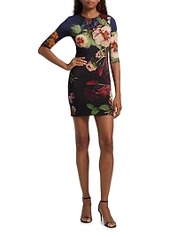 Delora Floral Sheath Minidress