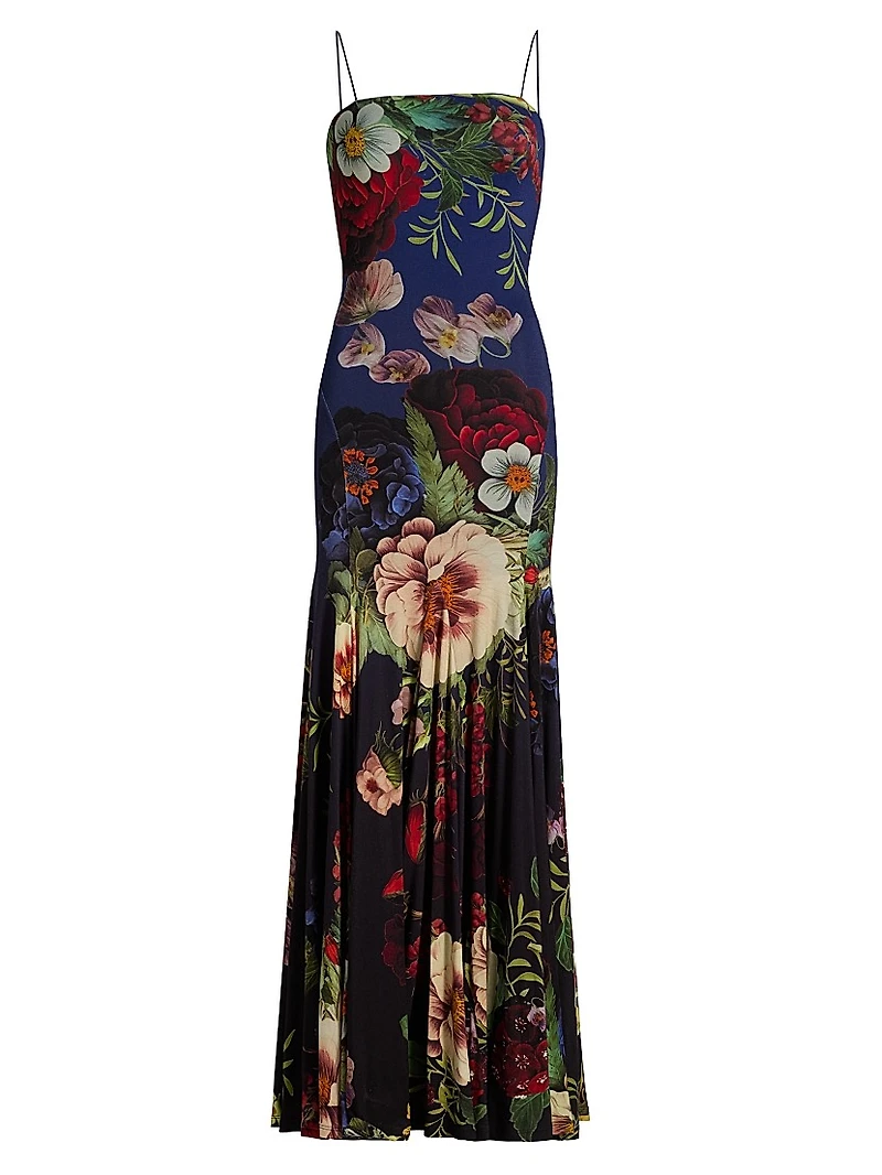 Augusta Floral Stretch Maxi Dress