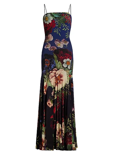 Augusta Floral Stretch Maxi Dress
