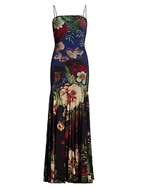 Augusta Floral Stretch Maxi Dress